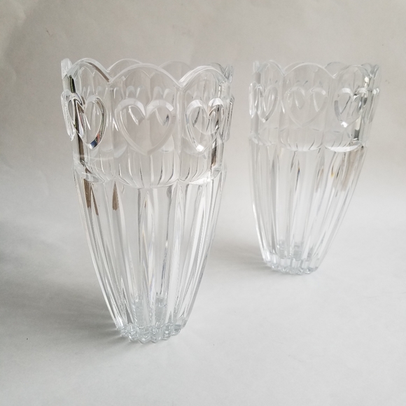 crystal clear Accents Crystal Clear Set Of 2 Heart Design Crystal